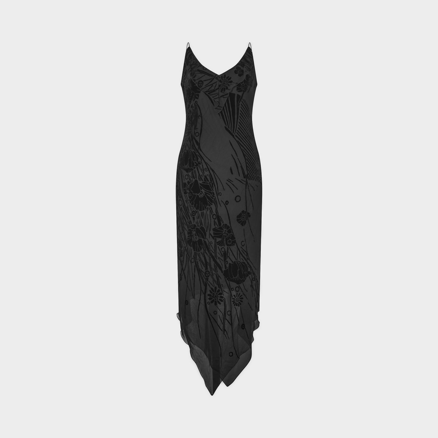 Robe Noir en biais Emanuel Ungaro 2000