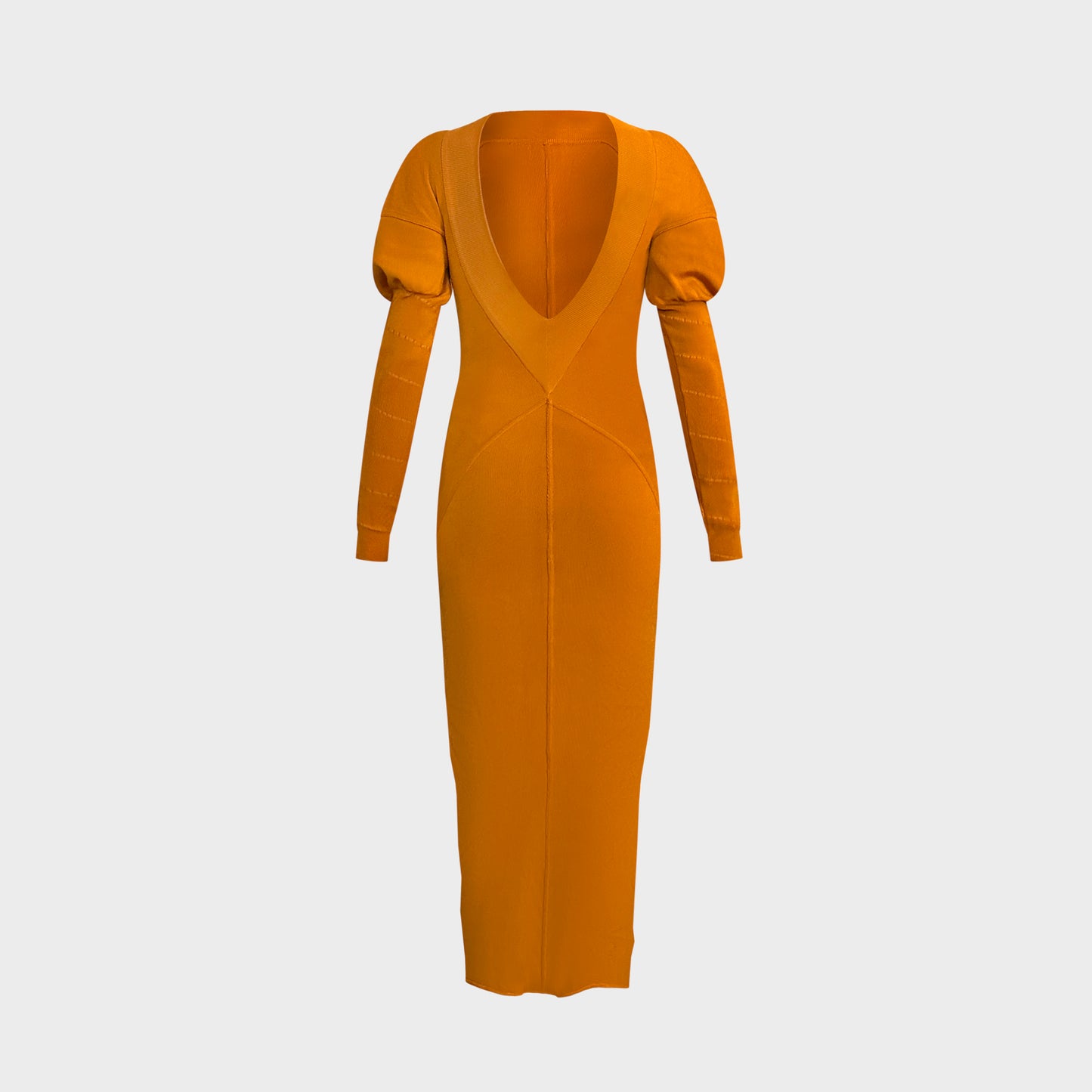 Robe Orange Alaia FW 1989 par Azzedine Alaia