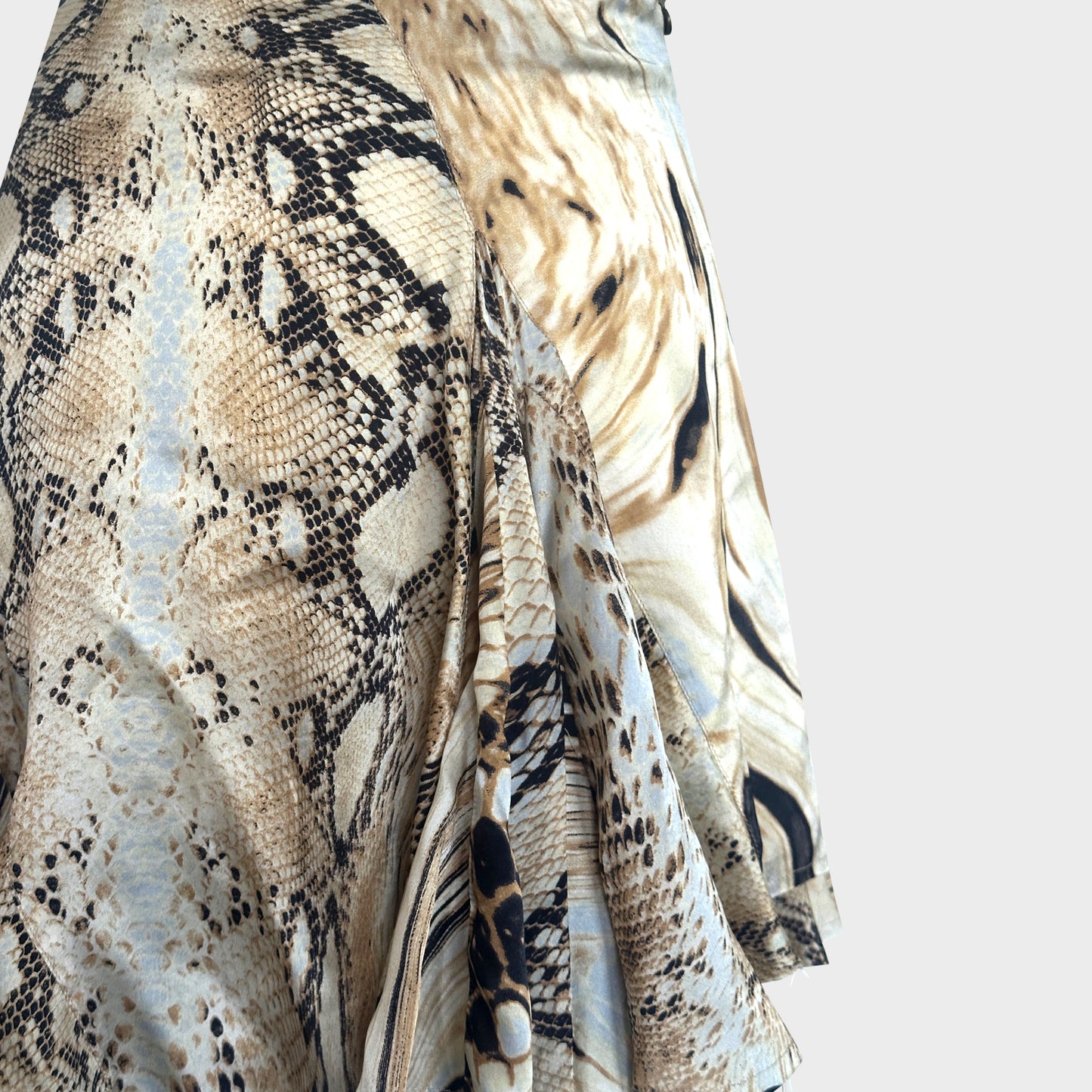 Jupe Beige Asymétrique Roberto Cavalli 2000