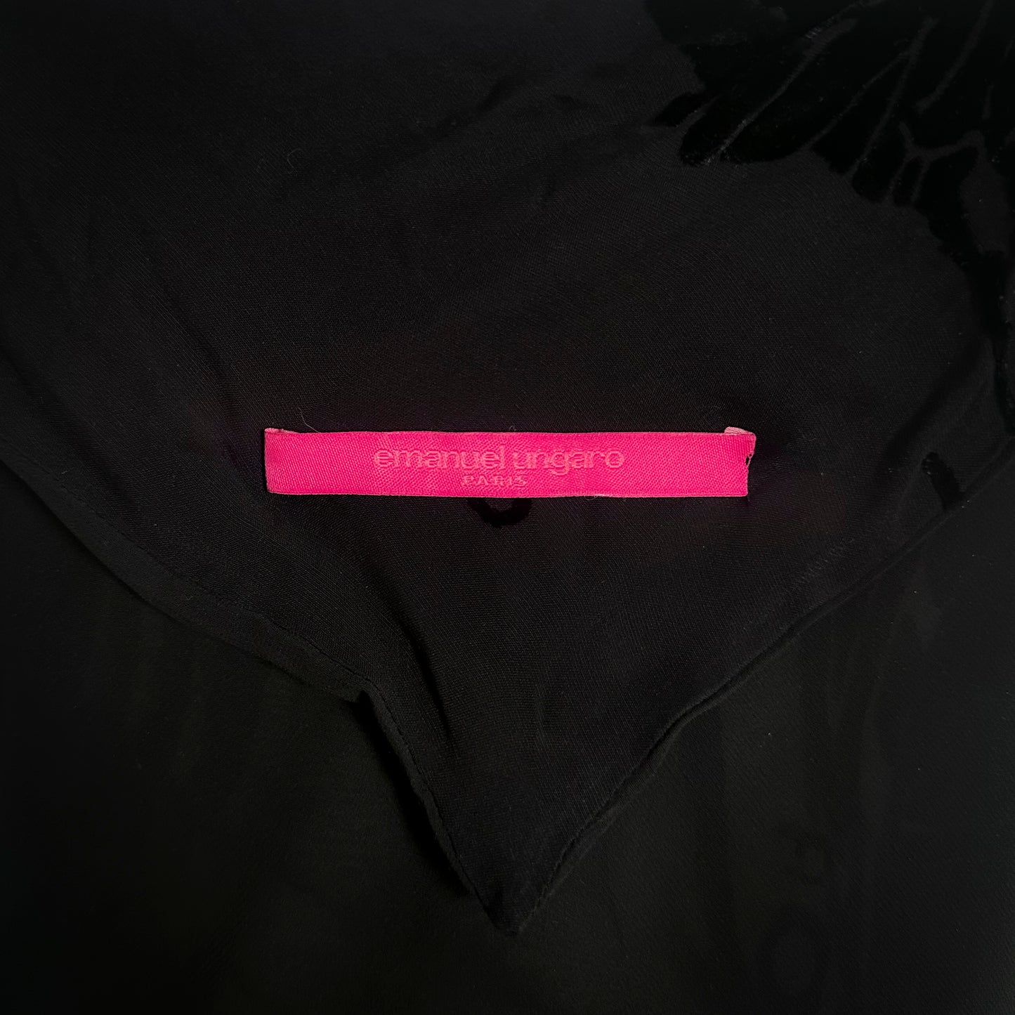 Robe Noir en biais Emanuel Ungaro 2000