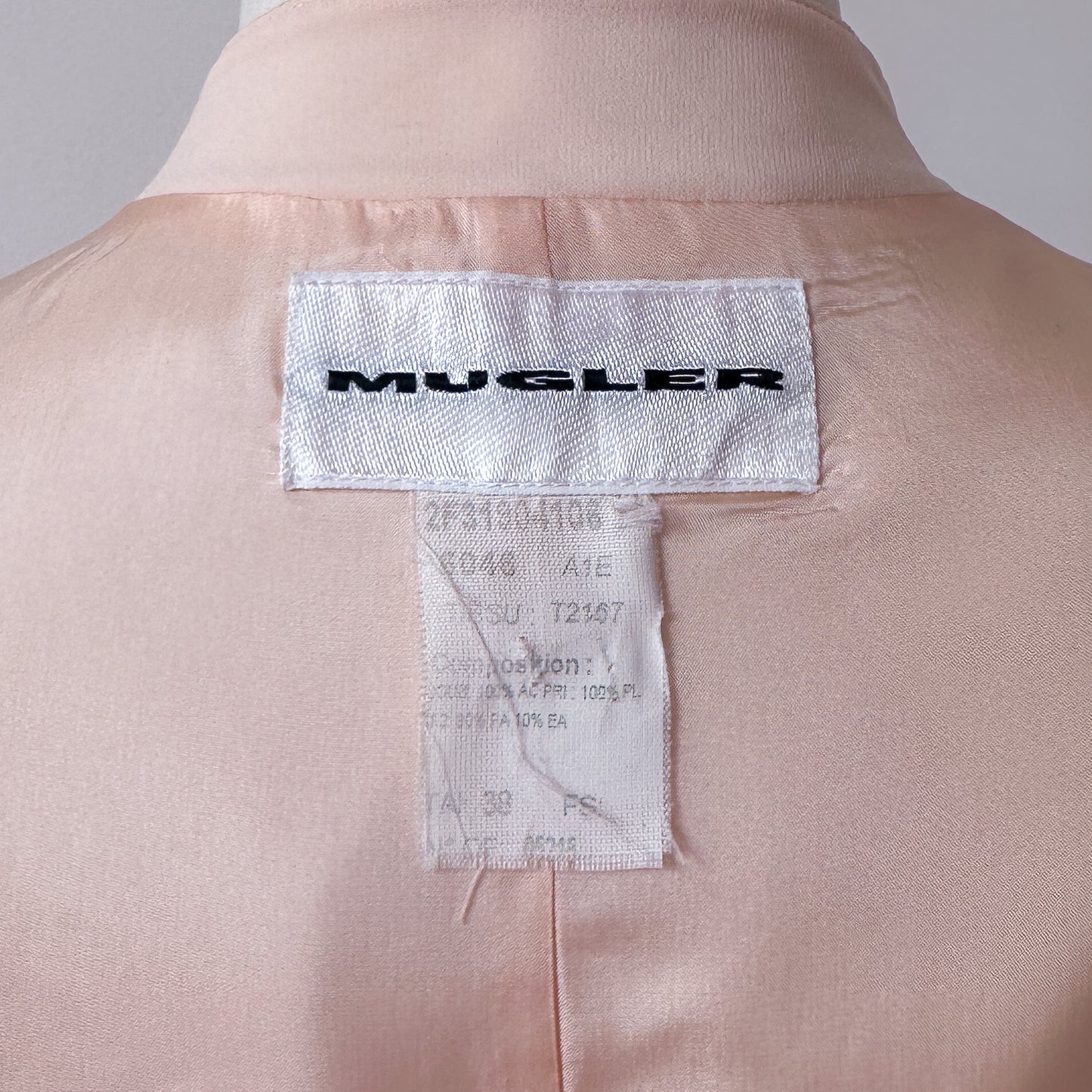 Ensemble Tailleur/Jupe Rose par Thierry Mugler FW 2001