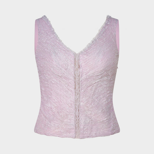 Debardeur Dentelle Rose La Perla 2000