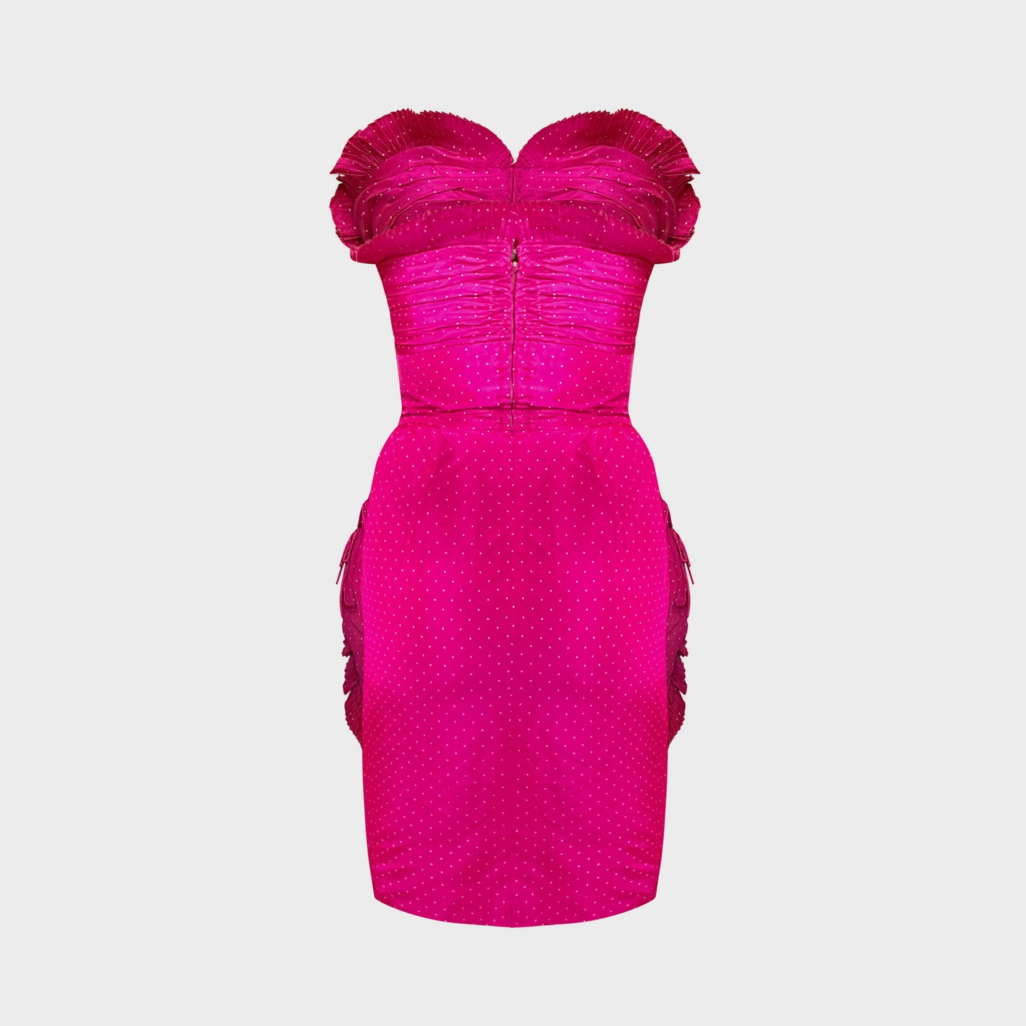 Robe Cocktail Fuchsia 1980 Nina Ricci