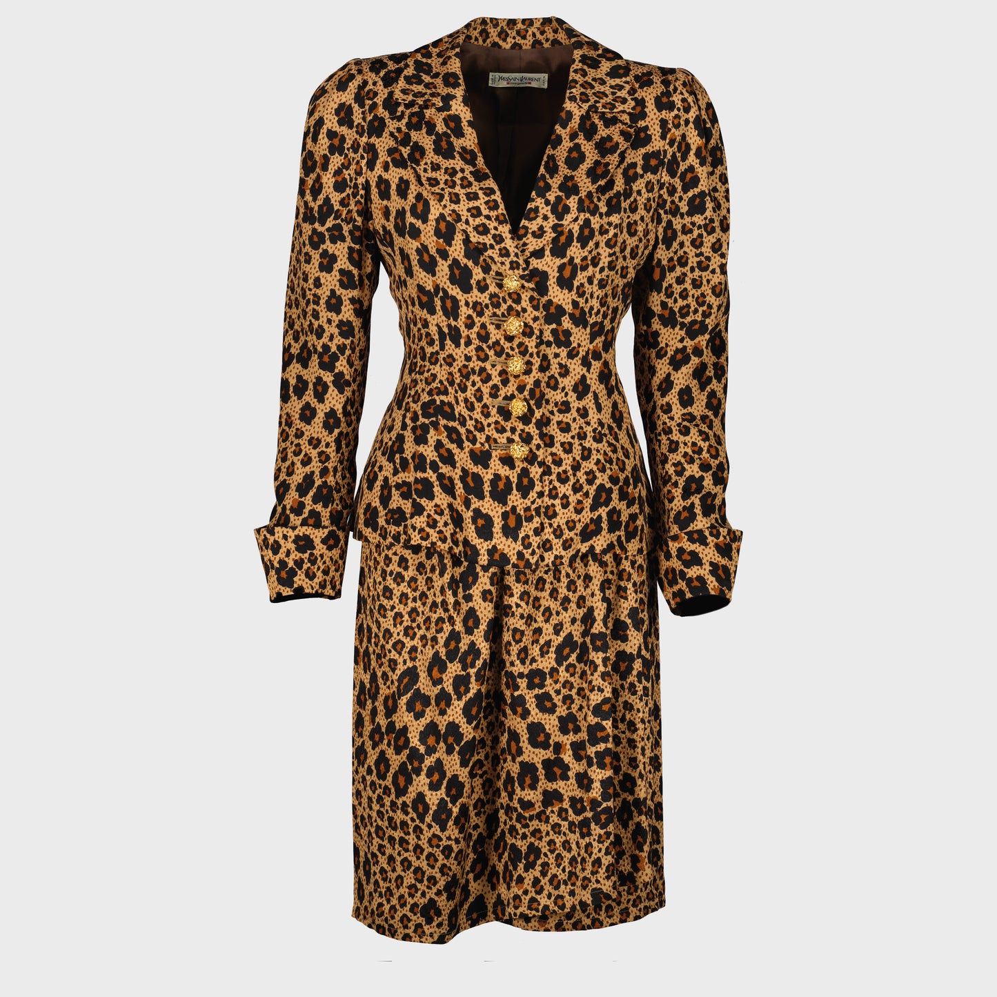 Ensemble Leopard Yves Saint Laurent 1986