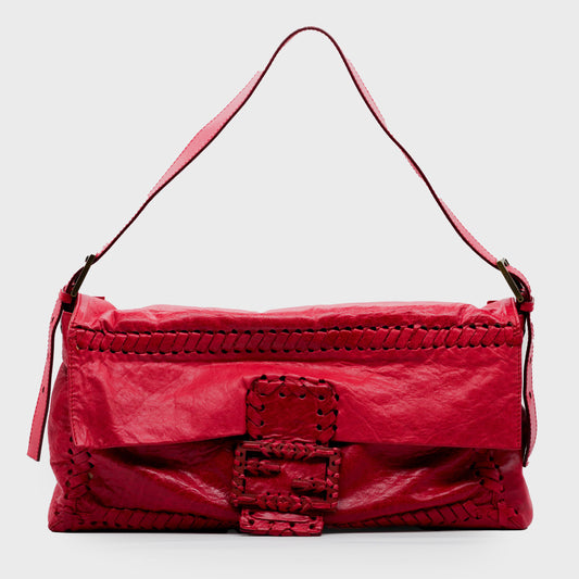 Fendi Maxi Mamma Baguette rouge 2005 par Karl Lagerfeld