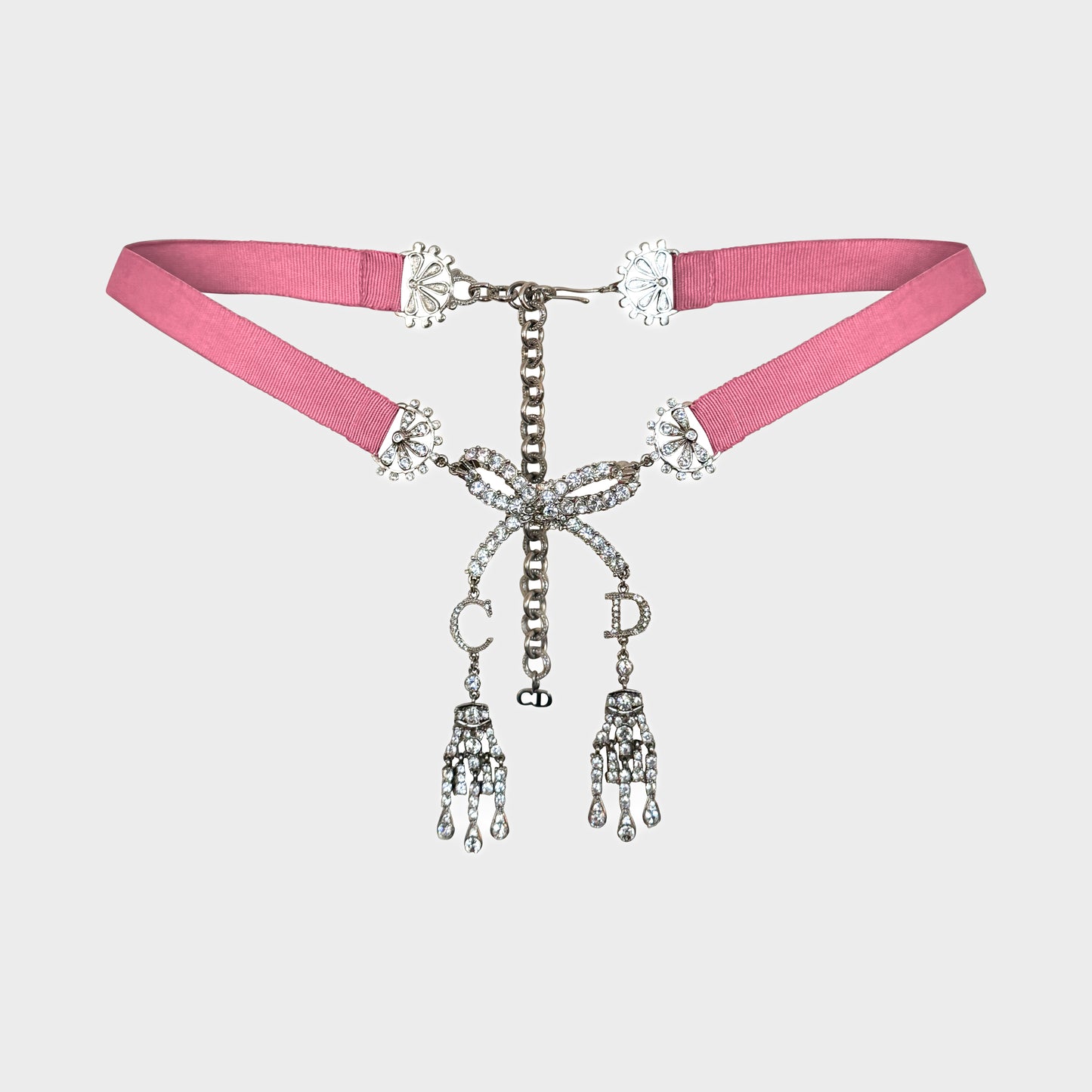 Ceinture rose Strass Christian Dior 2000 par John Galliano