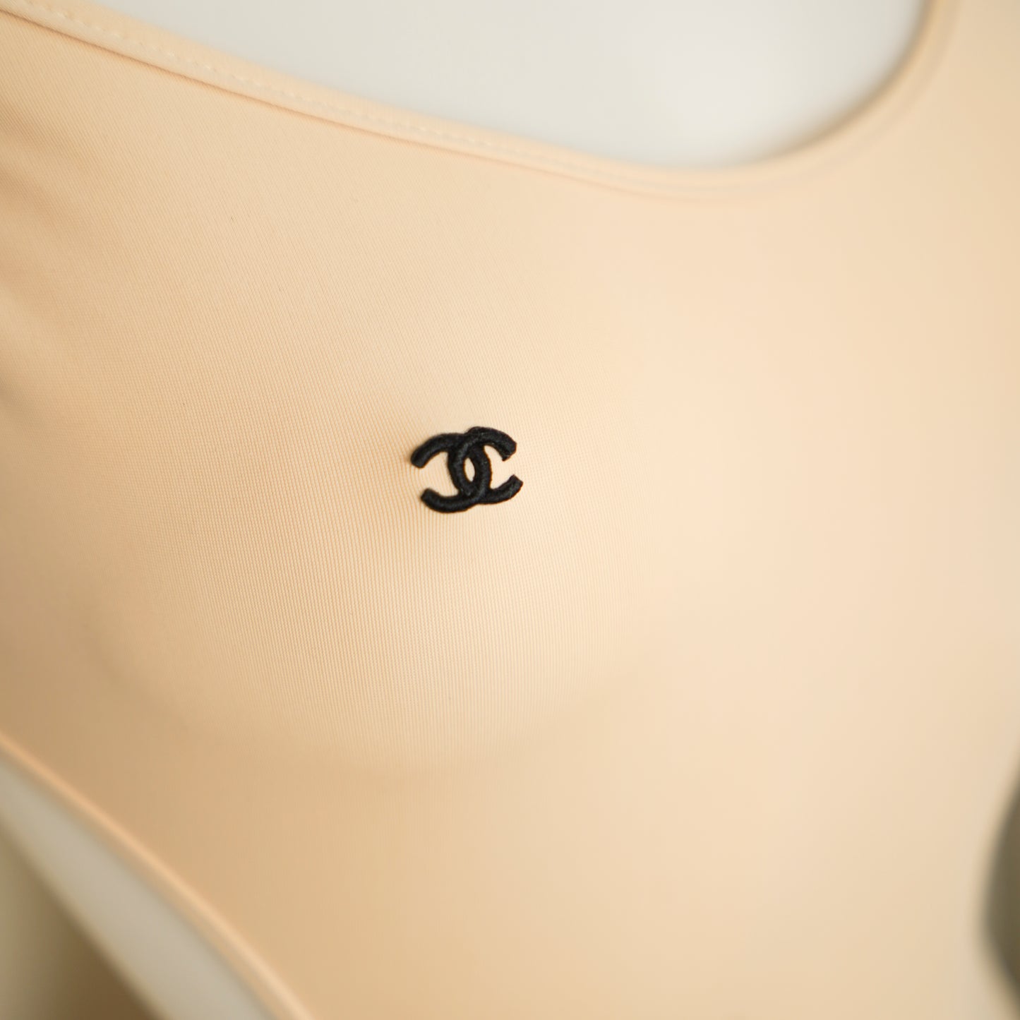 Maillot de Bain Beige Chanel 1990 par Karl Lagerfeld