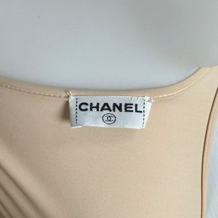 Maillot de Bain Beige Chanel 1990 par Karl Lagerfeld