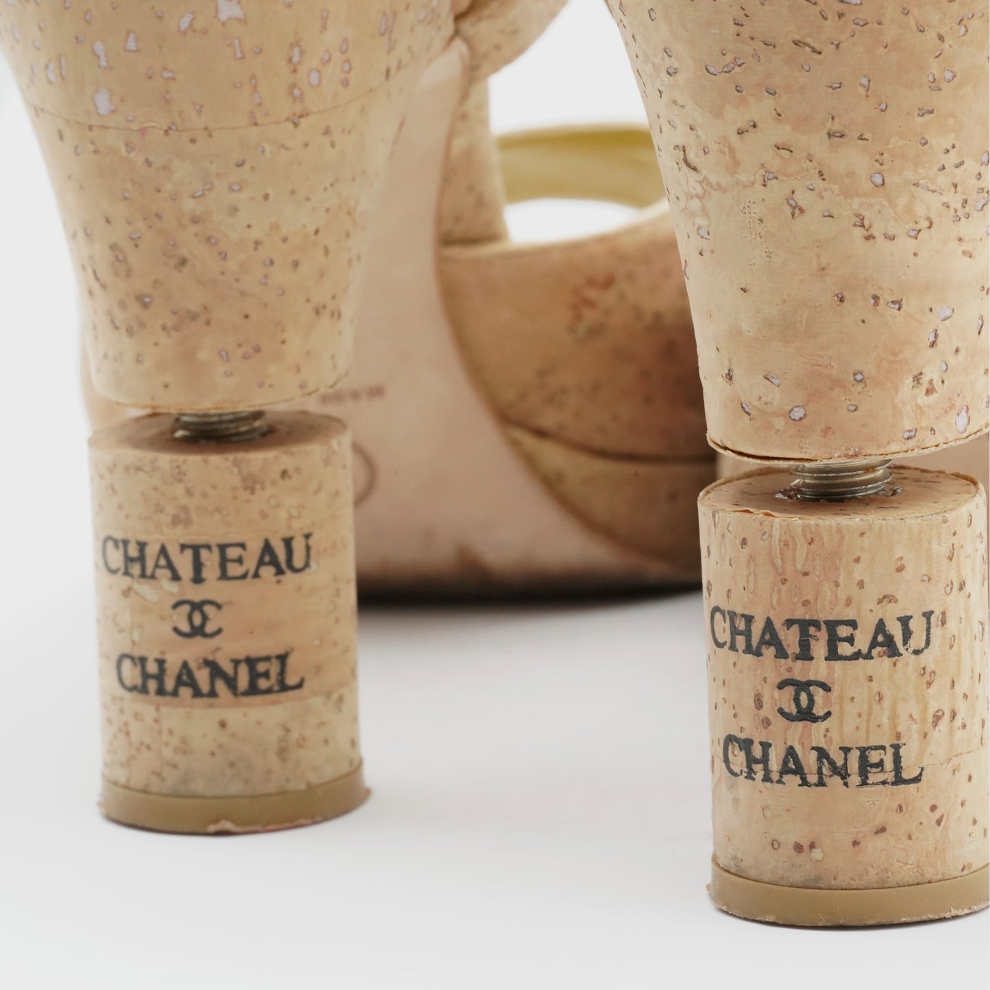 Chanel Corks Heels 2000 by Karl Lagerfeld 