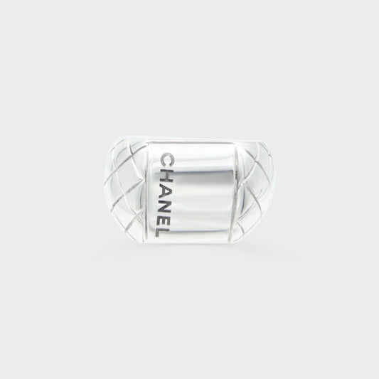 Bague Argent Crush Chanel 2000 par Karl Lagereld
