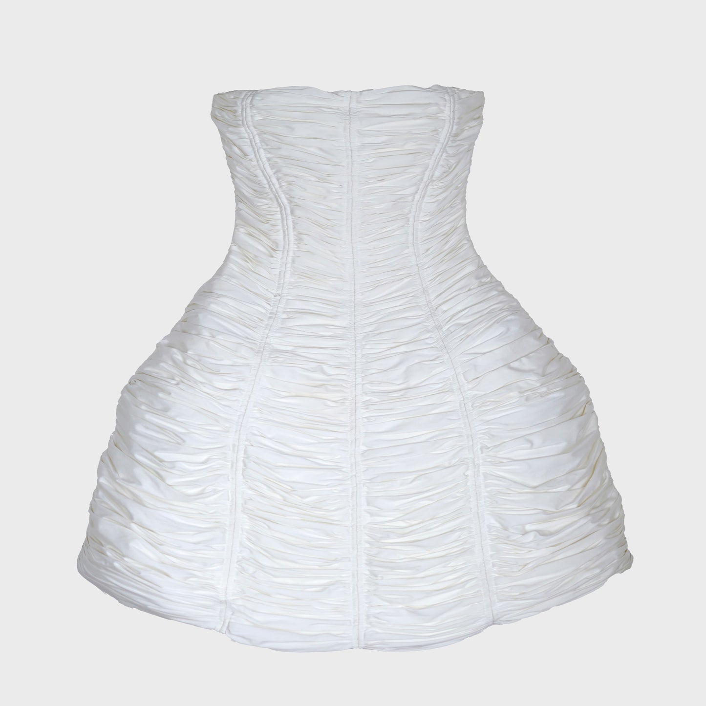 Robe corset blanche Jean Paul Gaultier SS 2015 par Jean Paul Gaultier