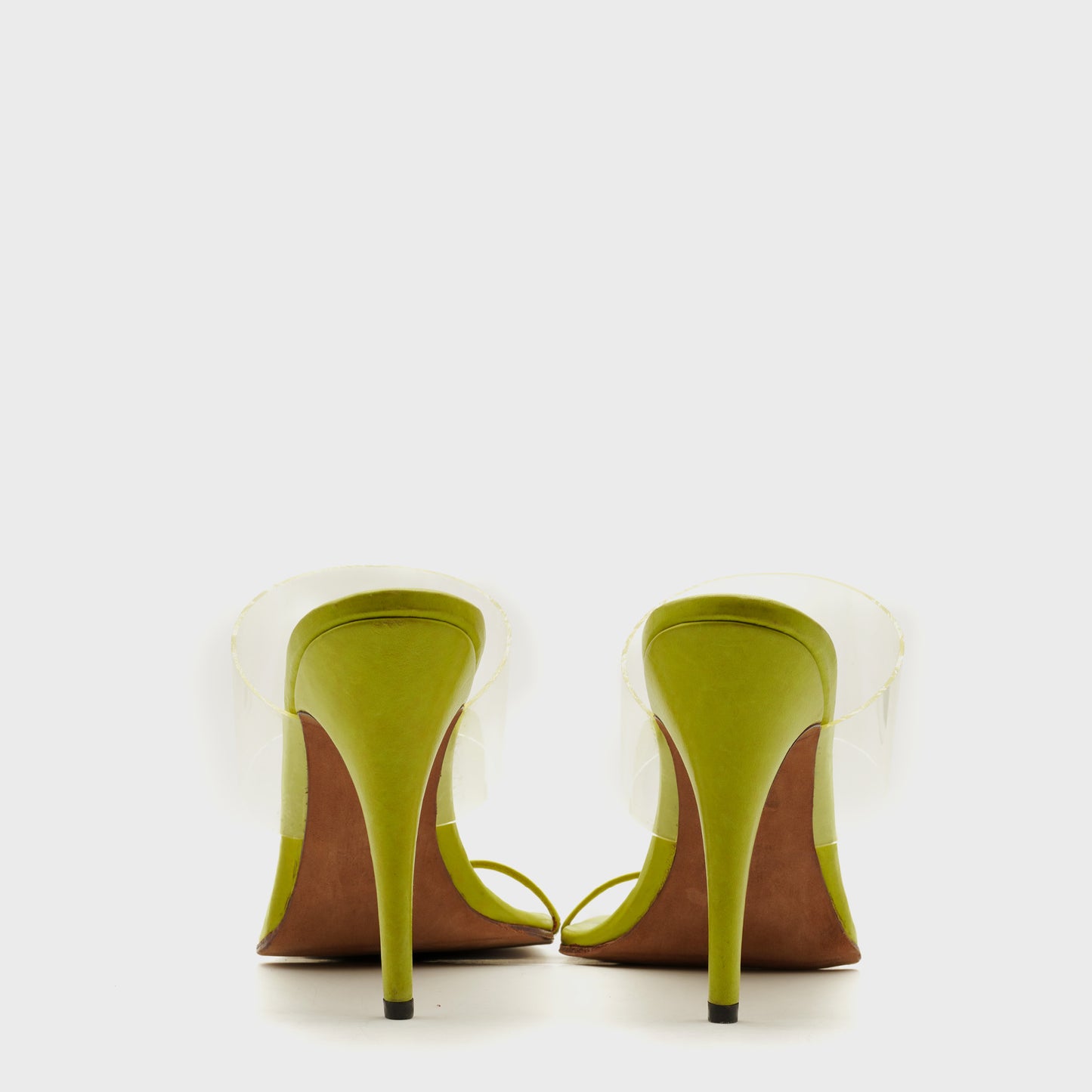 Mules verte cuir Massaro 2000's