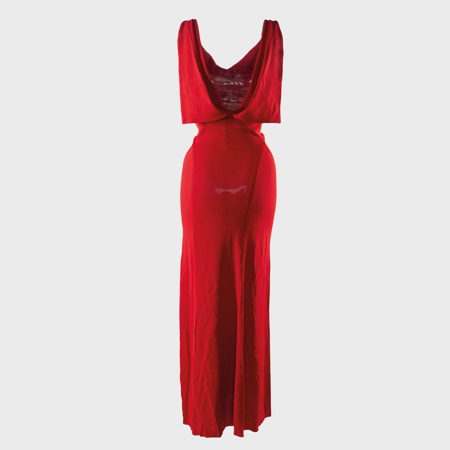 Alaia robe en jersey rouge par Azzedine Alaia