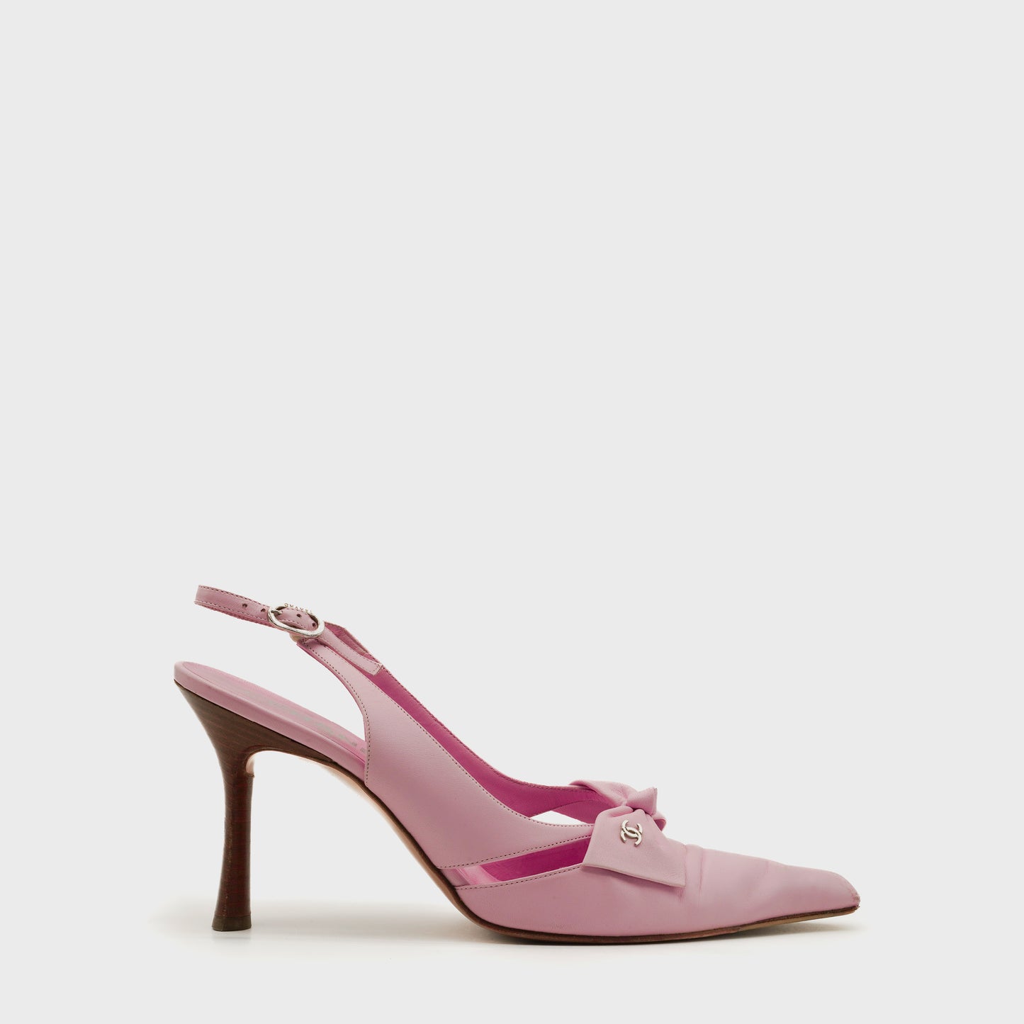 Escarpin Rose Chanel circa 90s par Karl Lagerfeld