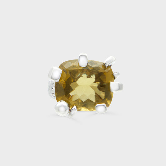 Bague Argent Citrine n2 Christian Lacroix 1990