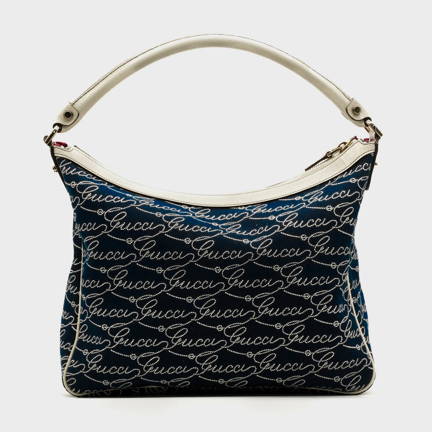 Sac à main toile bleu Gucci 2010