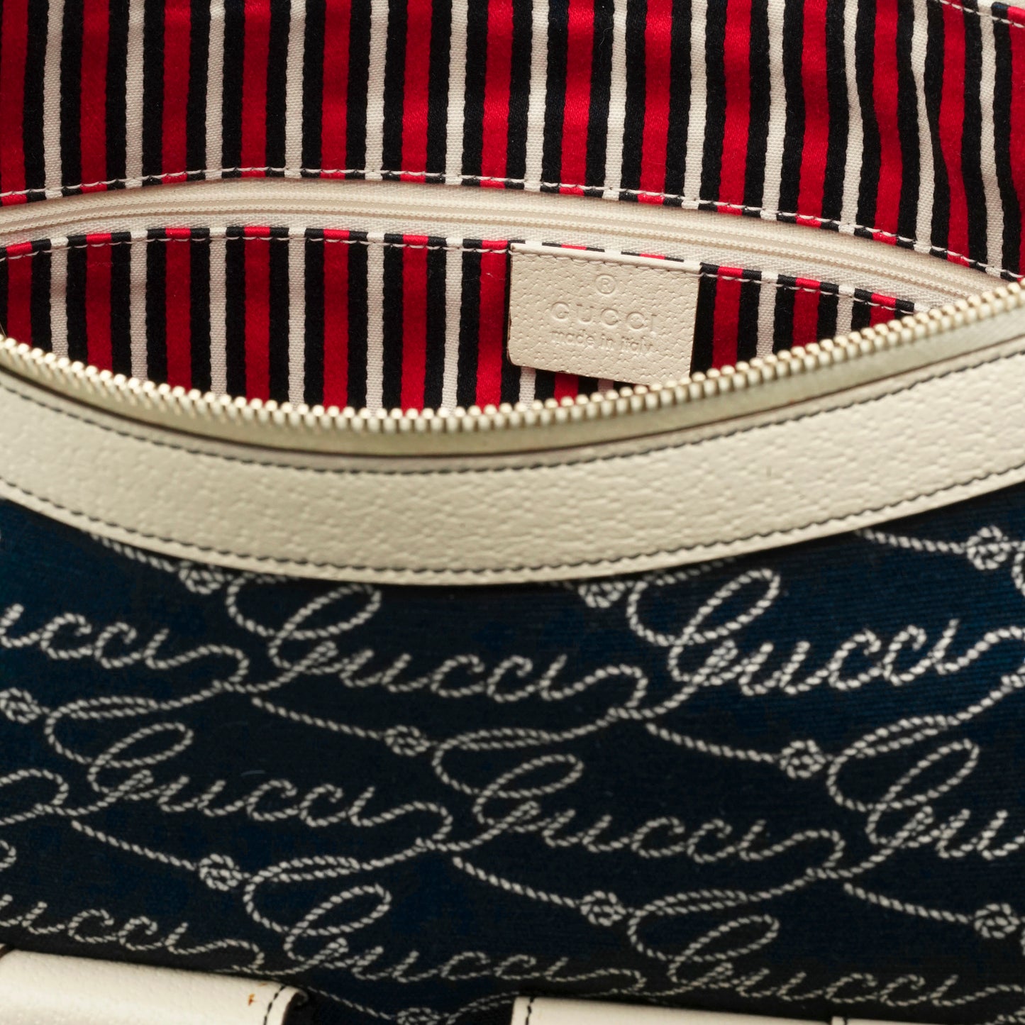 Sac à main toile bleu Gucci 2010