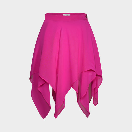 Jupe Fuchsia Mousseline Valentino 1980