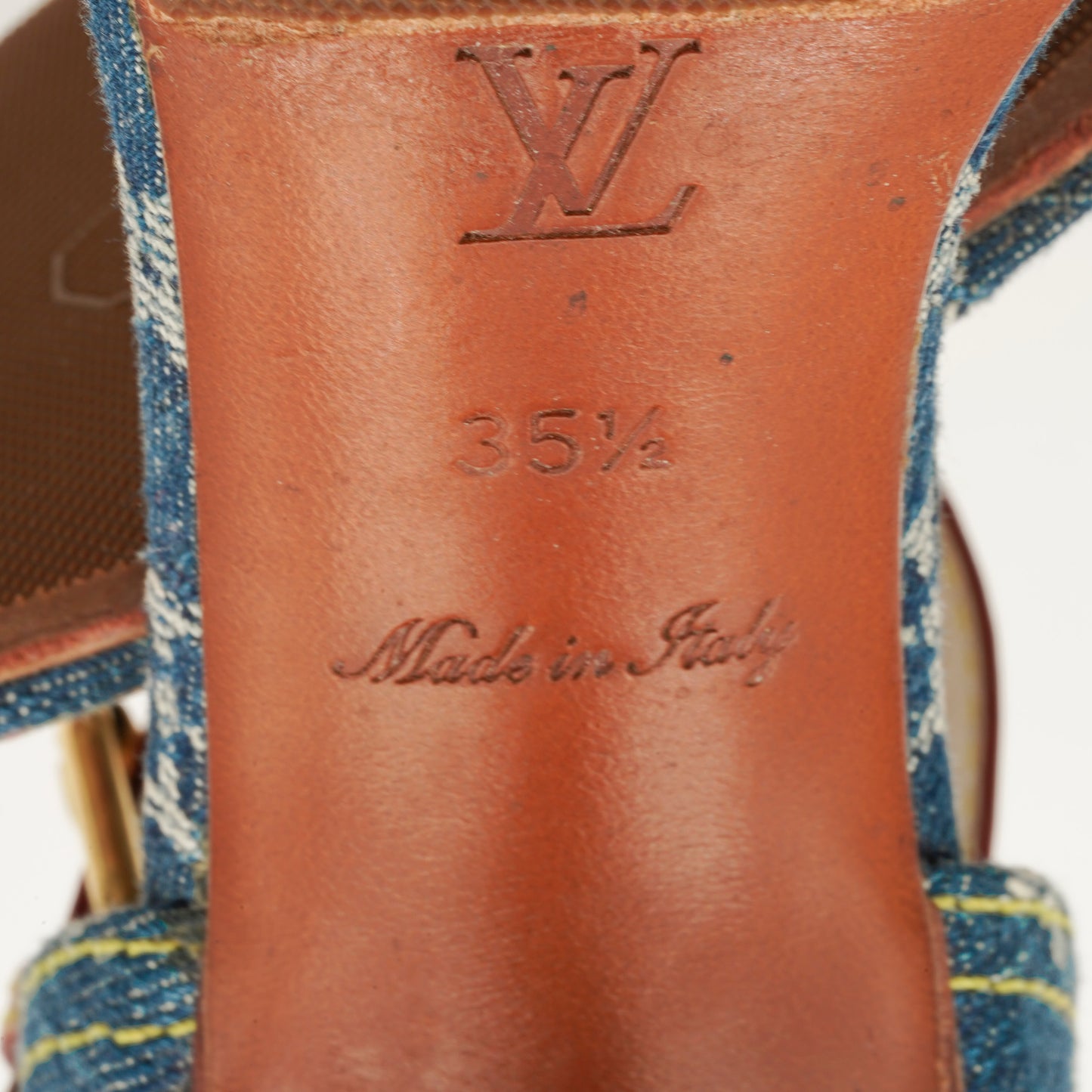 Sandales Denim Louis Vuitton 2007 par Marc Jacobs