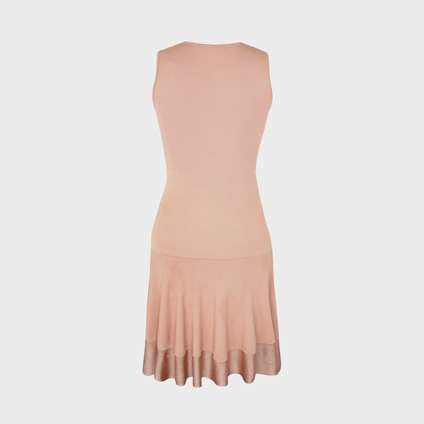 Robe Rose Poudrée Maille Alexander McQueen 2003