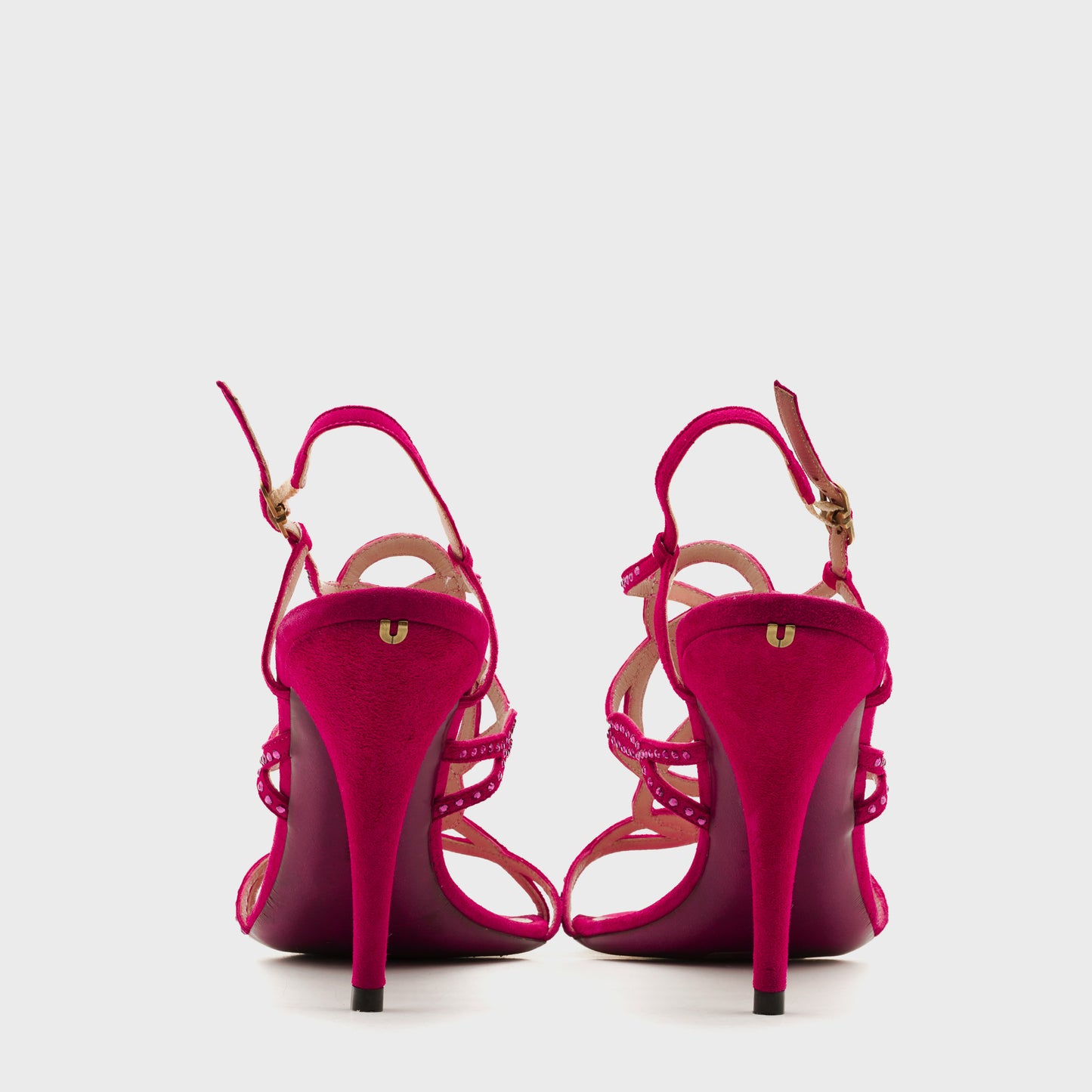 Sandales dain fuchsia Emanuel Ungaro 2000