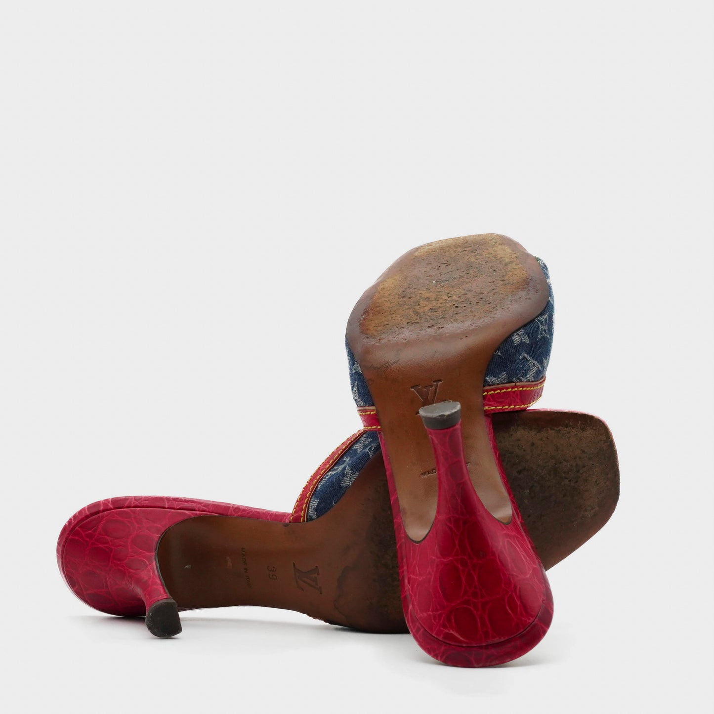 Mules Alligator Louis Vuitton 2005 par Marc Jacobs