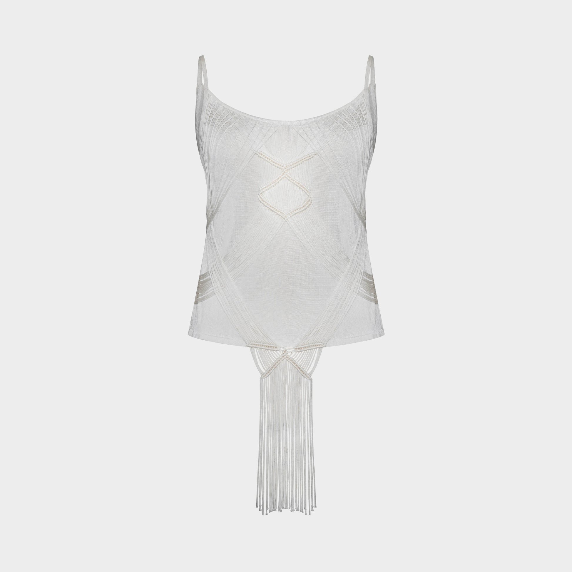 Christian Dior FW 2002 White Mesh Tank Top by John Galliano – Majco