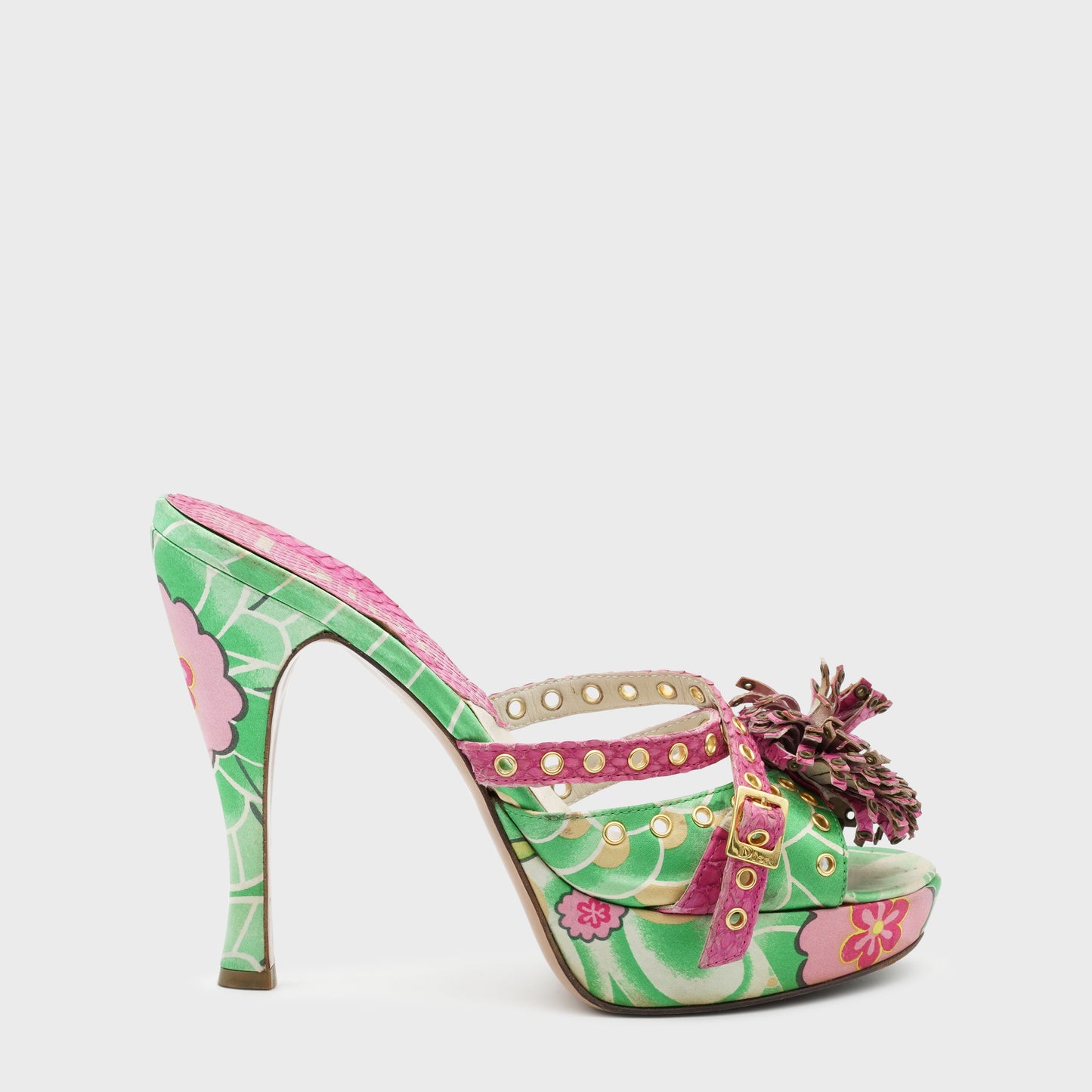 Mules Satin Koi Christian Dior FW 2003 par John Galliano