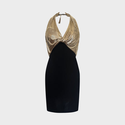 Robe Métal Or par Loris Azzaro