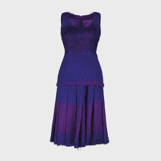 Balenciaga ensemble violet 1993 par Josephus Thimister