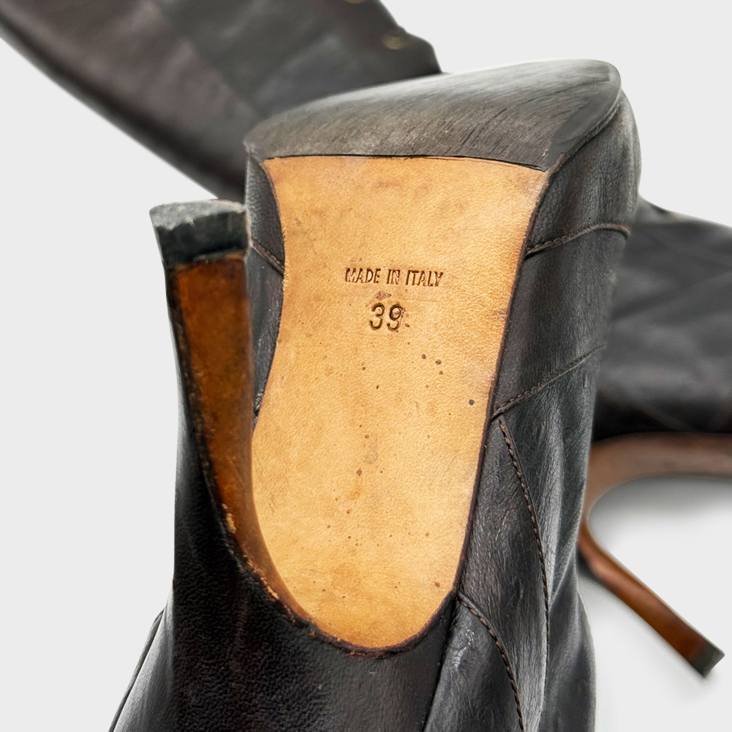 Bottes Marron Christian Dior FW 2000 par John Galliano