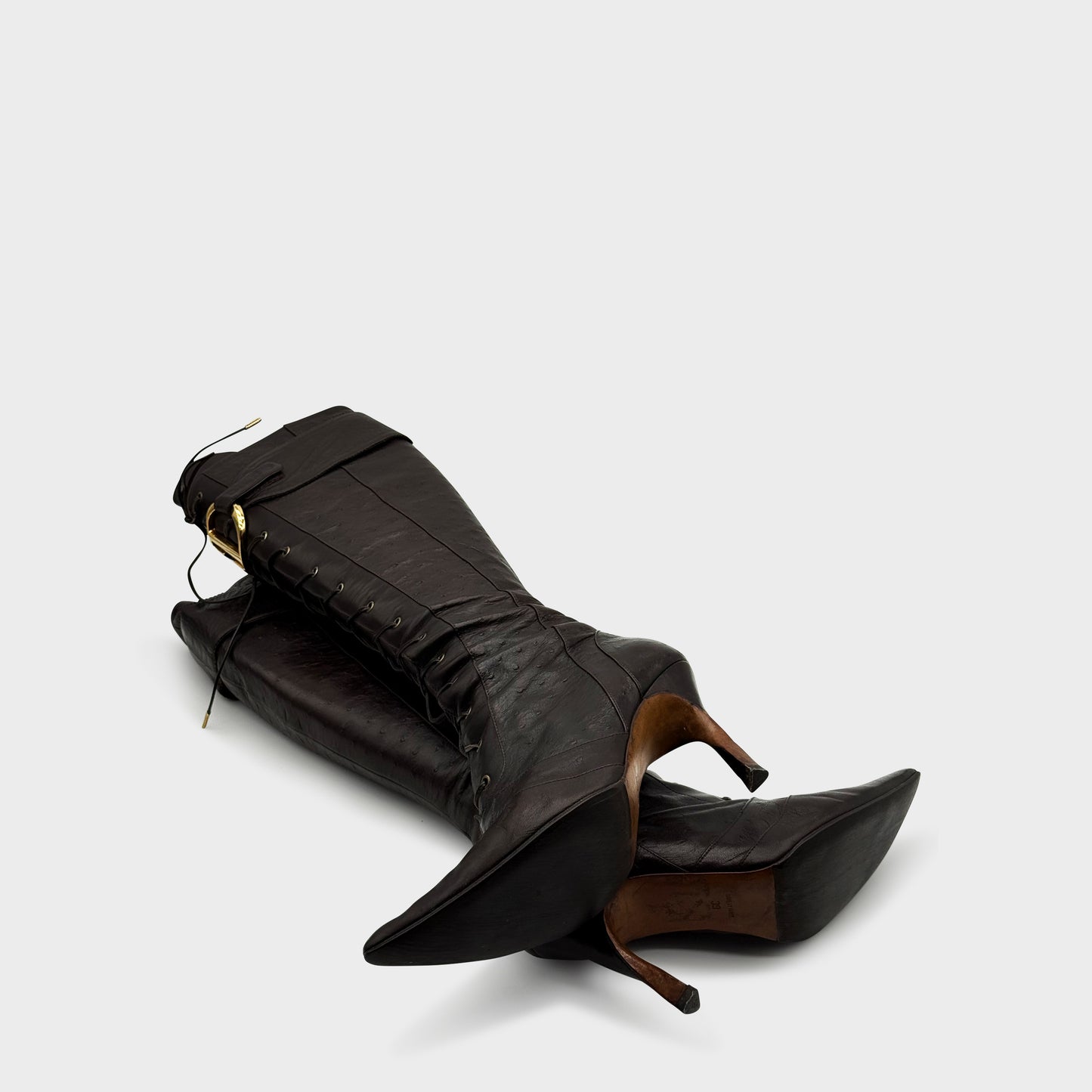 Bottes Marron Christian Dior FW 2000 par John Galliano