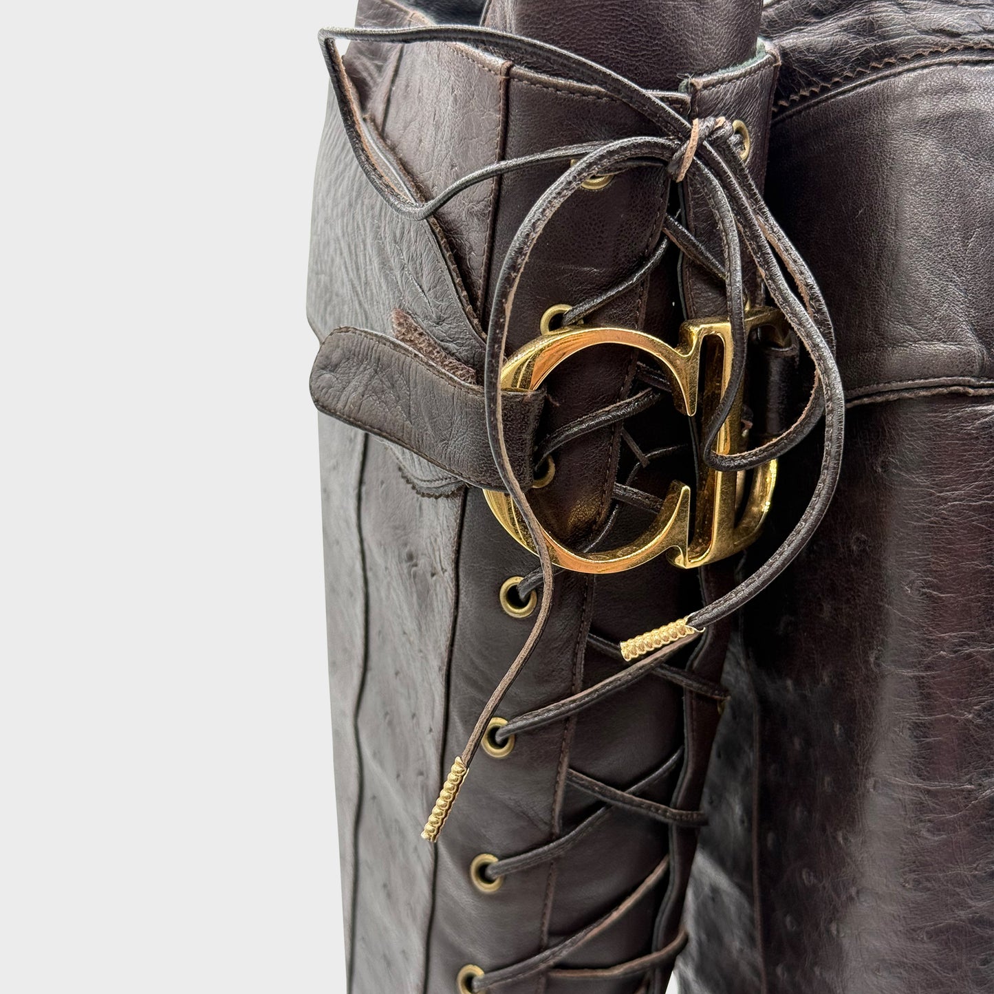 Bottes Marron Christian Dior FW 2000 par John Galliano