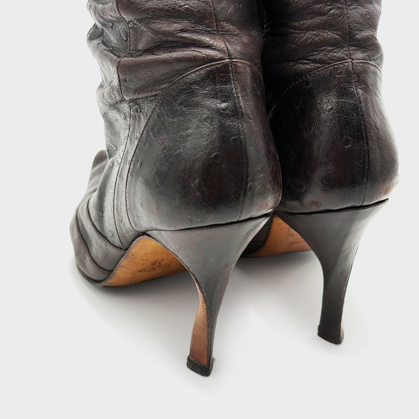 Bottes Marron Christian Dior FW 2000 par John Galliano