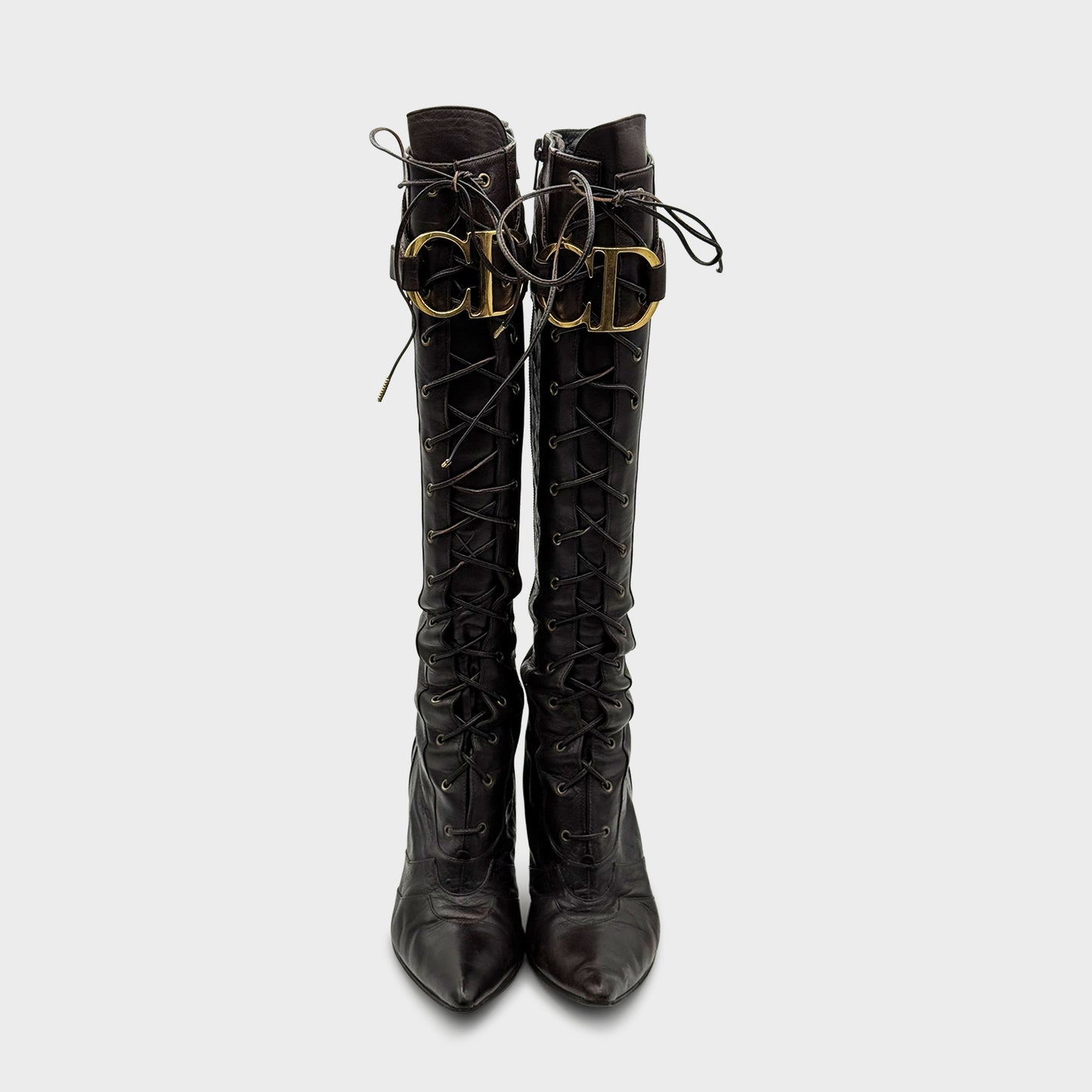 Bottes Marron Christian Dior FW 2000 par John Galliano