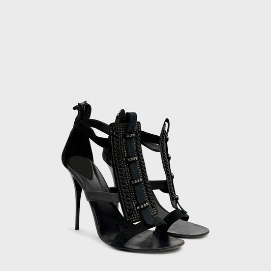 Sandale Noir Giuseppe Zanotti 2000