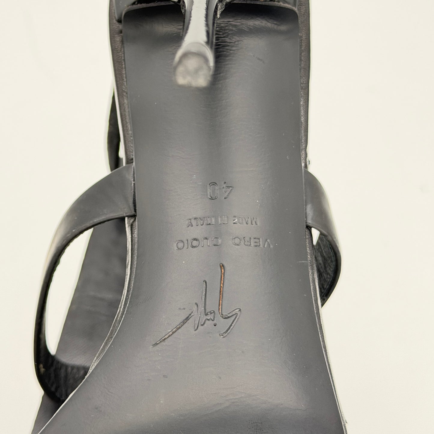 Sandale Noir Giuseppe Zanotti 2000