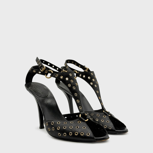 Escarpin Noir Rivet Gucci 2000