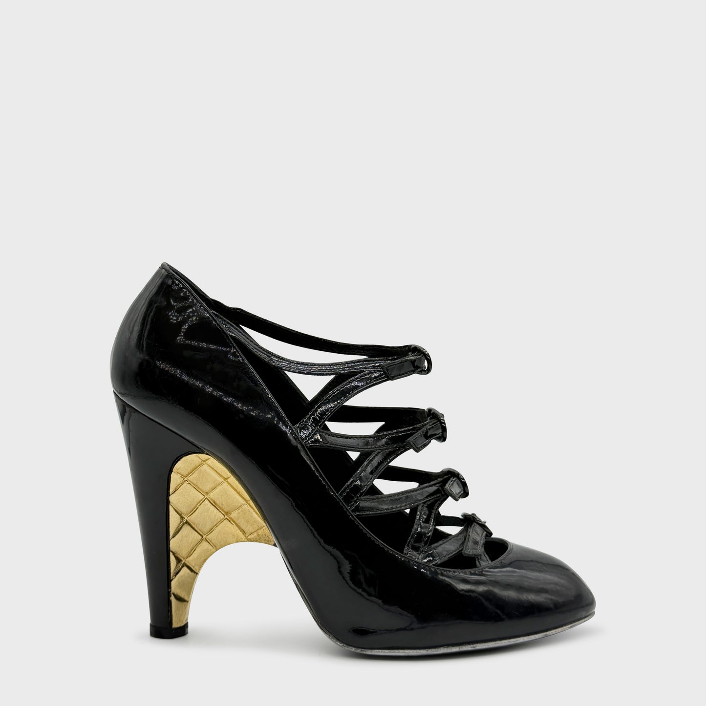 Escarpin Noir Or Chanel FW 2007 par Karl Lagerfeld