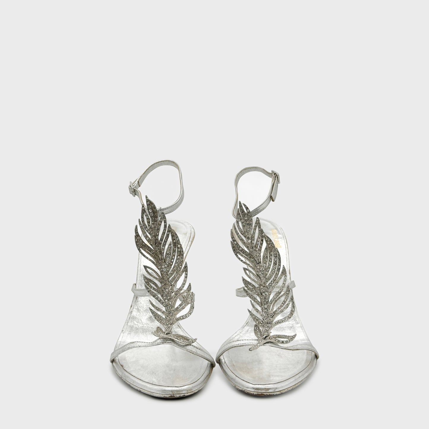 Sandales Argent Strass Roberto Cavalli 2000