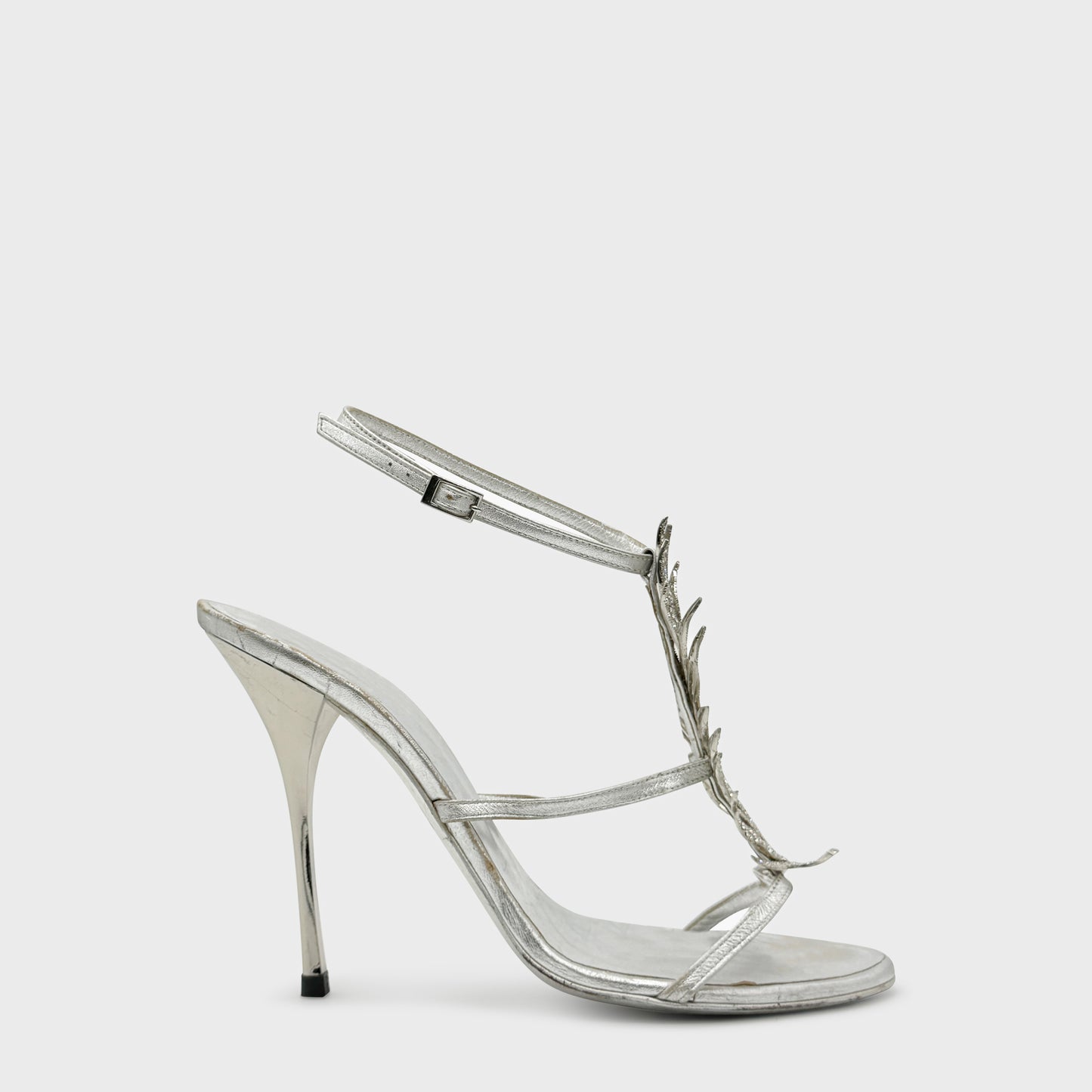 Sandales Argent Strass Roberto Cavalli 2000