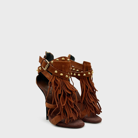 Sandales Daim Marron Giuseppe Zanotti 2000