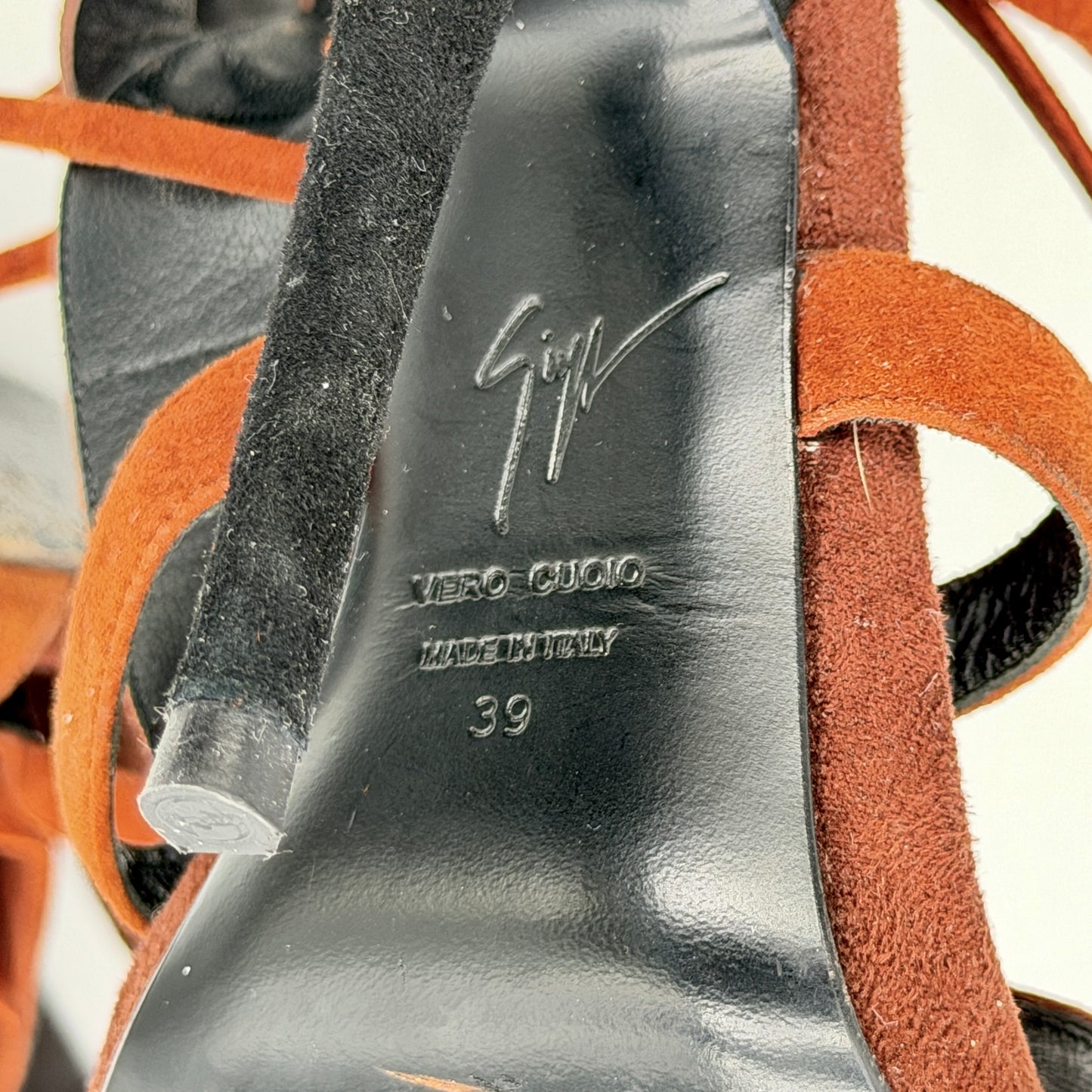 Sandales Daim Marron Giuseppe Zanotti 2000