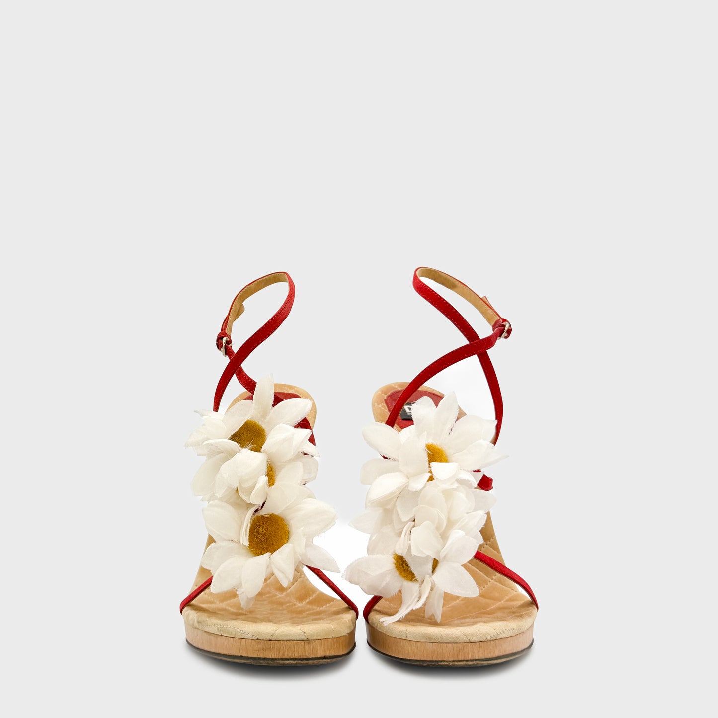 Sandale Rouge Fleur Dolce Gabbana 2000