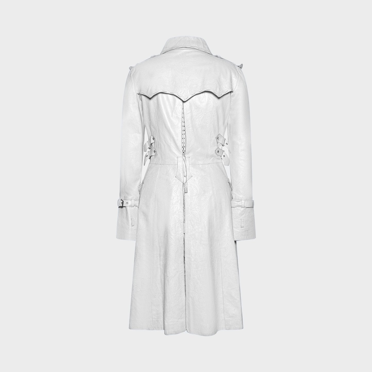 Trench Cuir Blanc Roberto Cavalli 2000