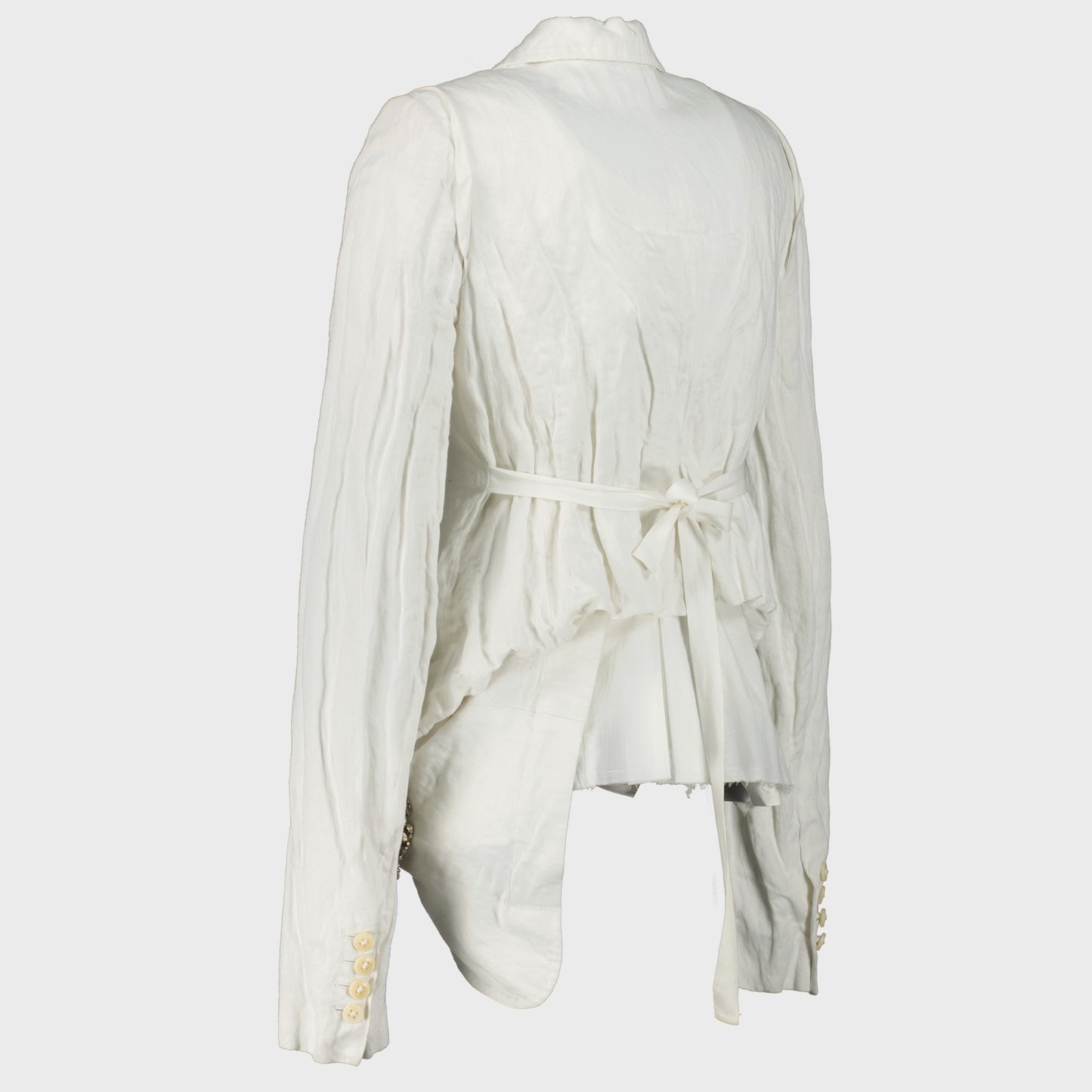 Ann Demeulemeester veste destructuré blanche 90's