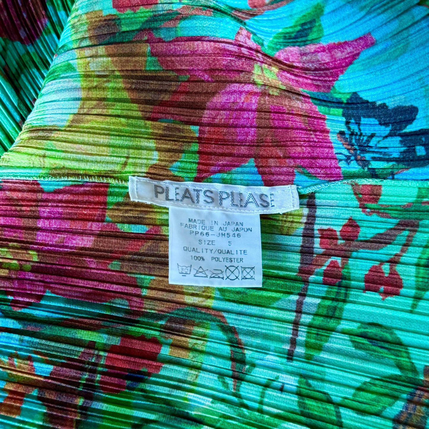 Débardeur Vert Motif Fleur Issey Miyake SS 2006