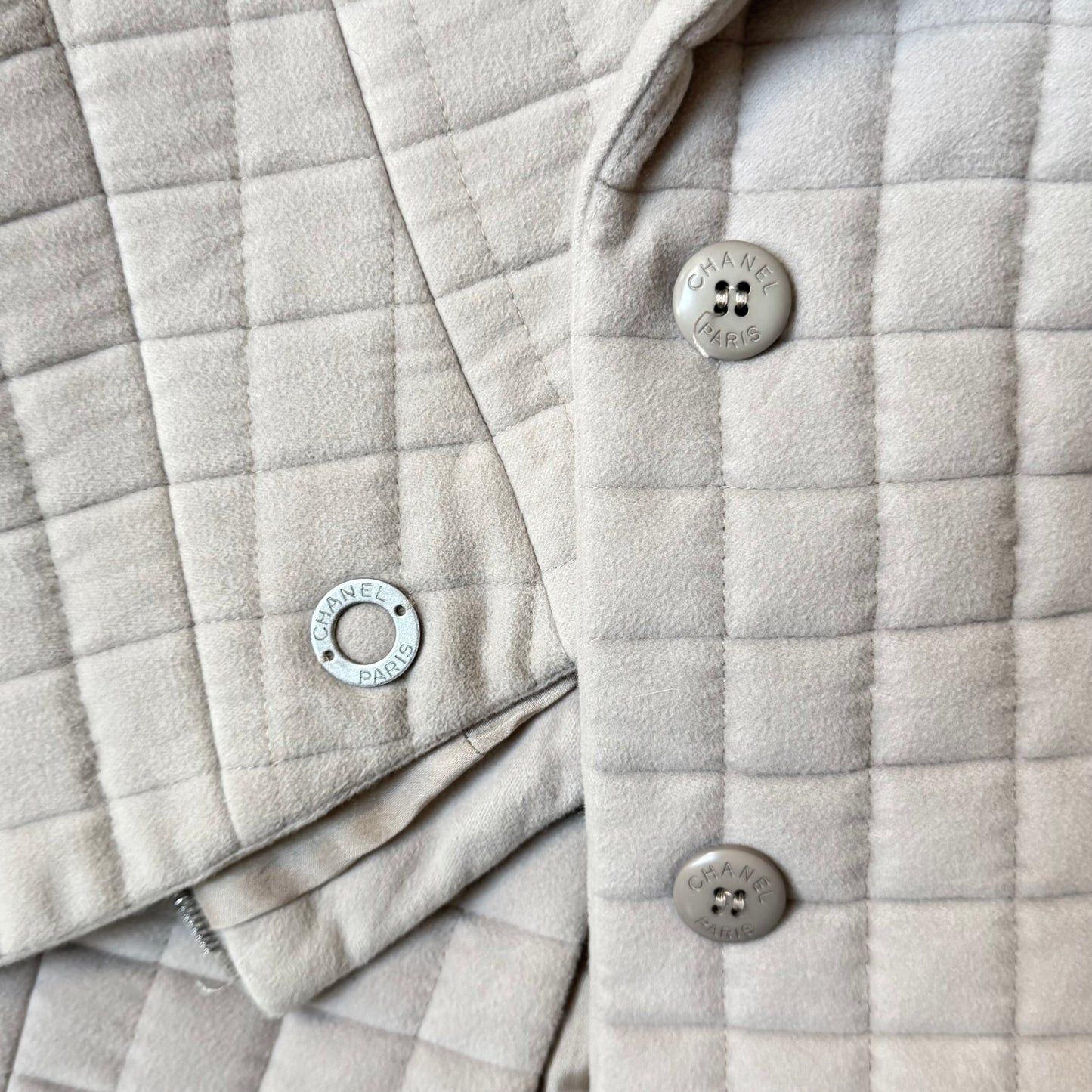 Set Beige Corset Chanel SS 2000 par Karl Lagerfeld