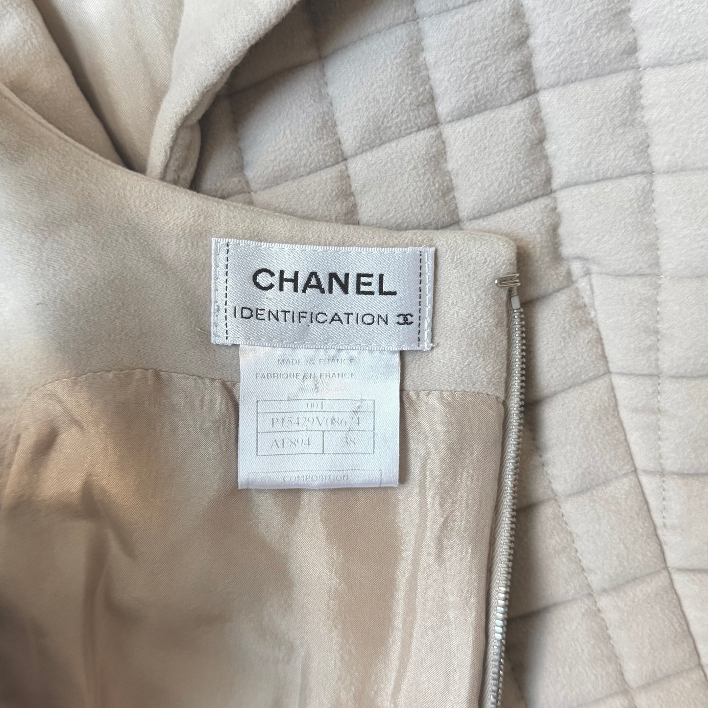 Set Beige Corset Chanel SS 2000 par Karl Lagerfeld