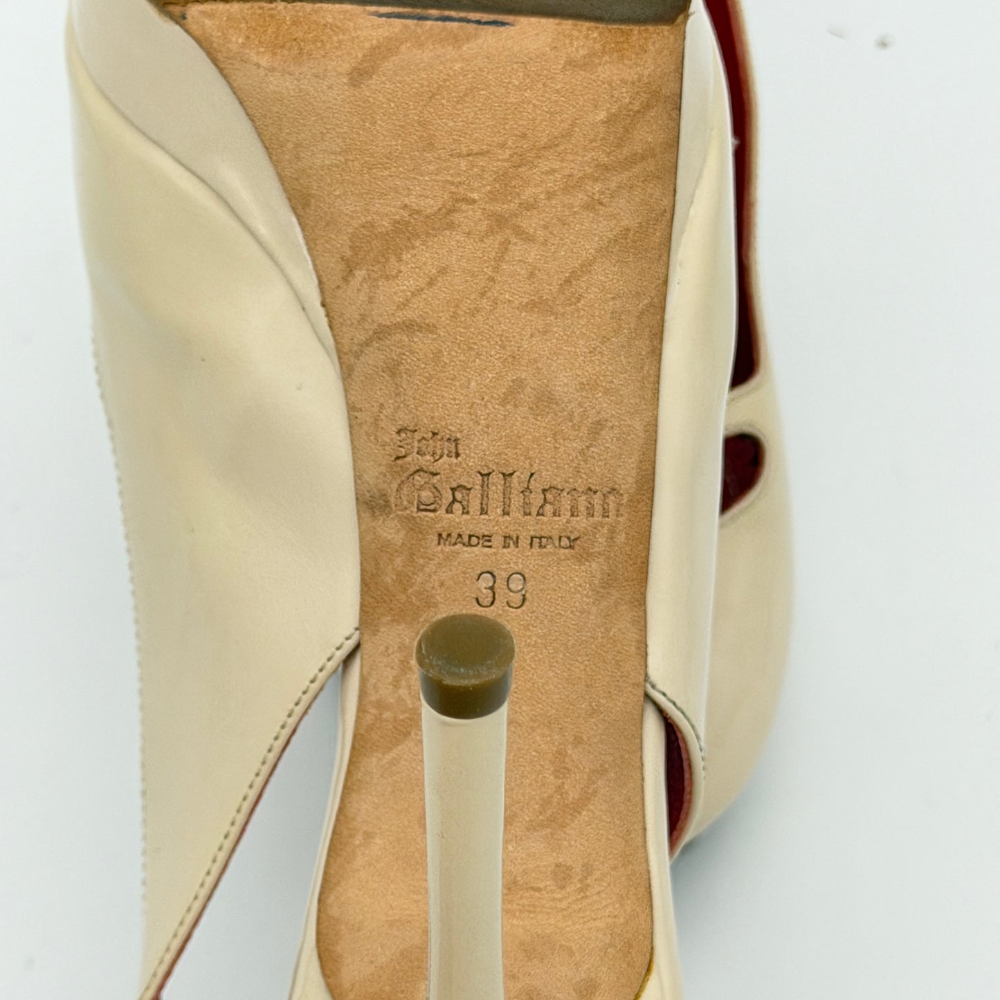 Escarpin Beige John Galliano 2000